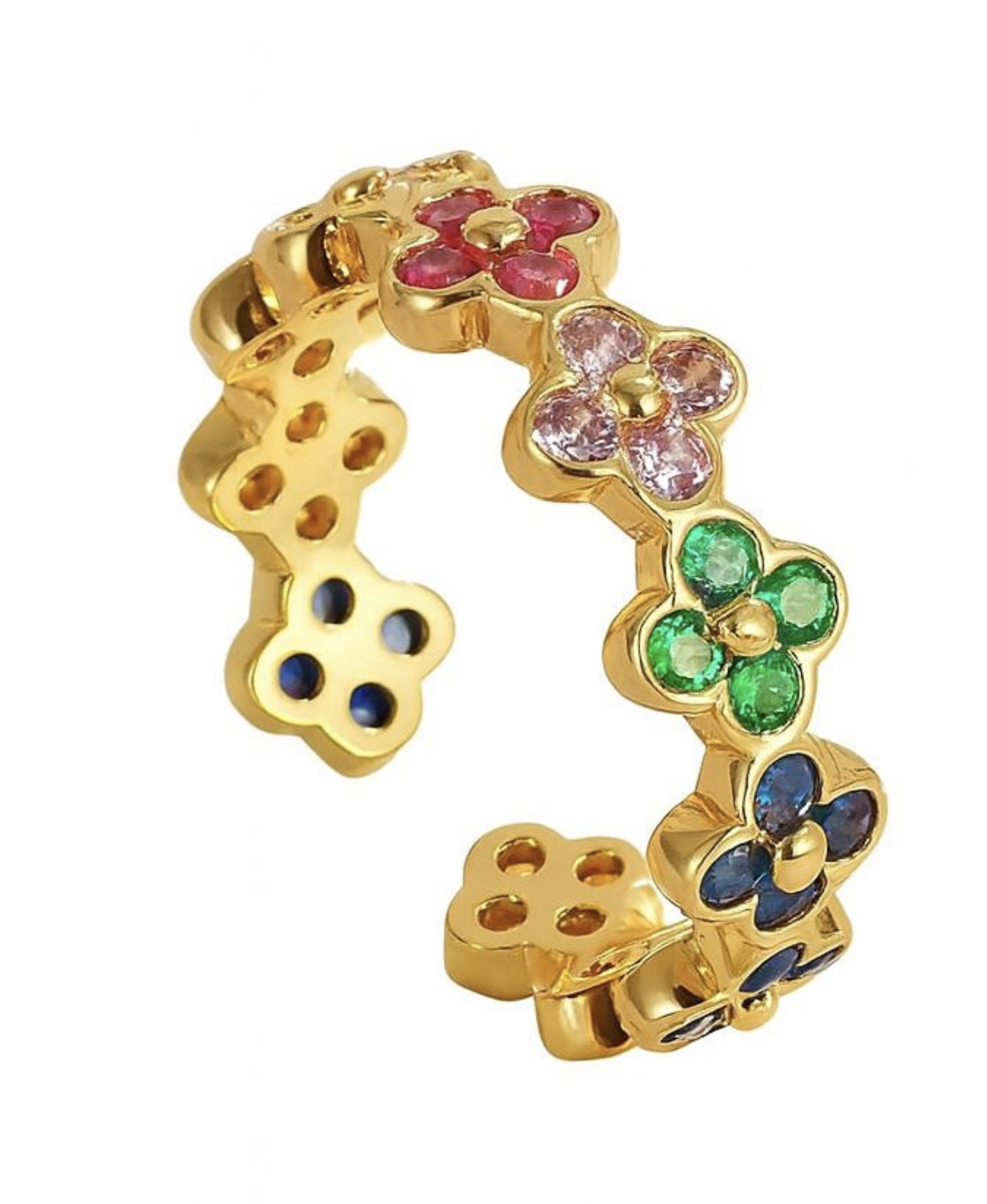 Bague - Trèfle des Quatre Joyaux