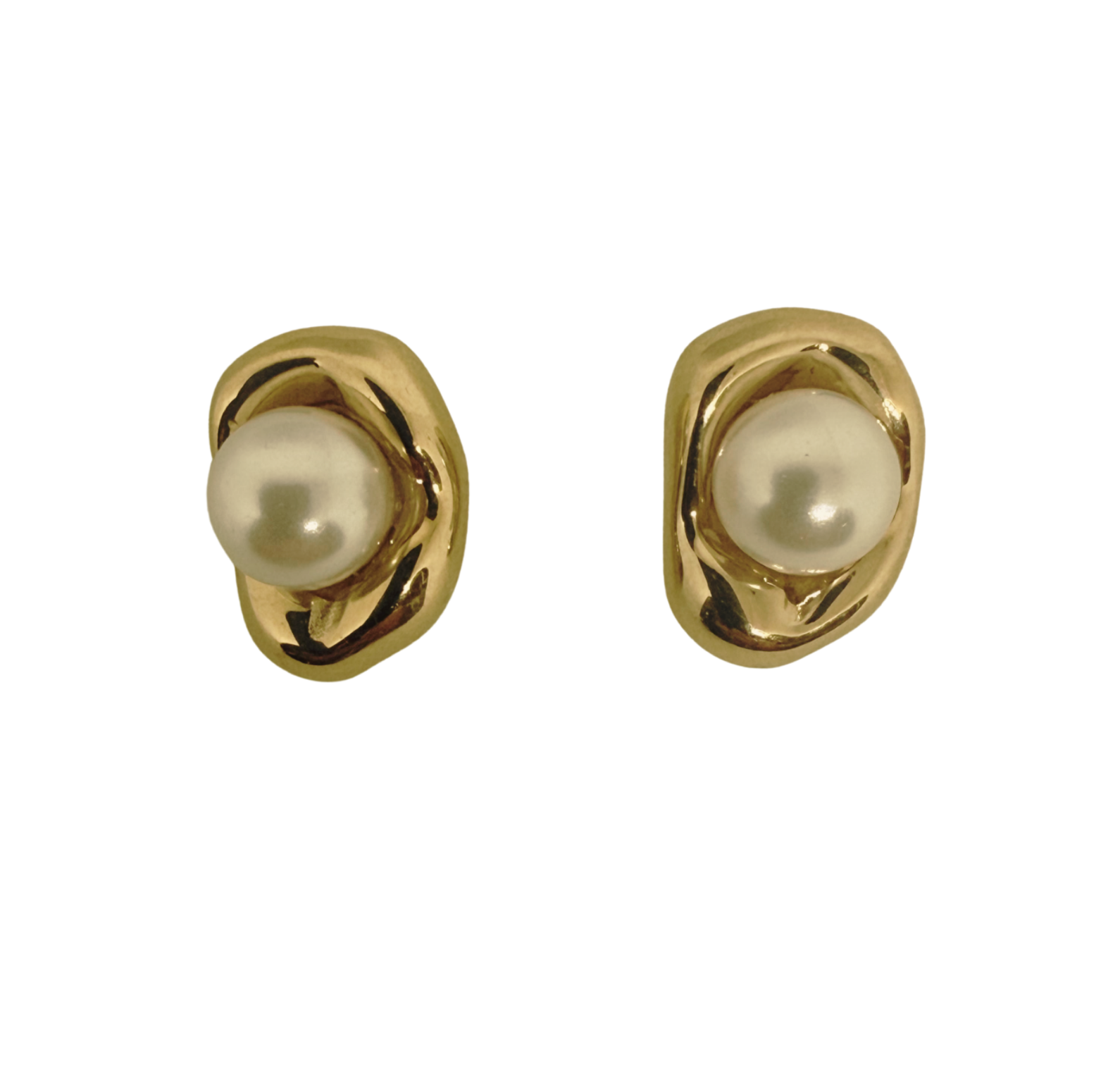 Boucles d'oreilles perle d'ivoire