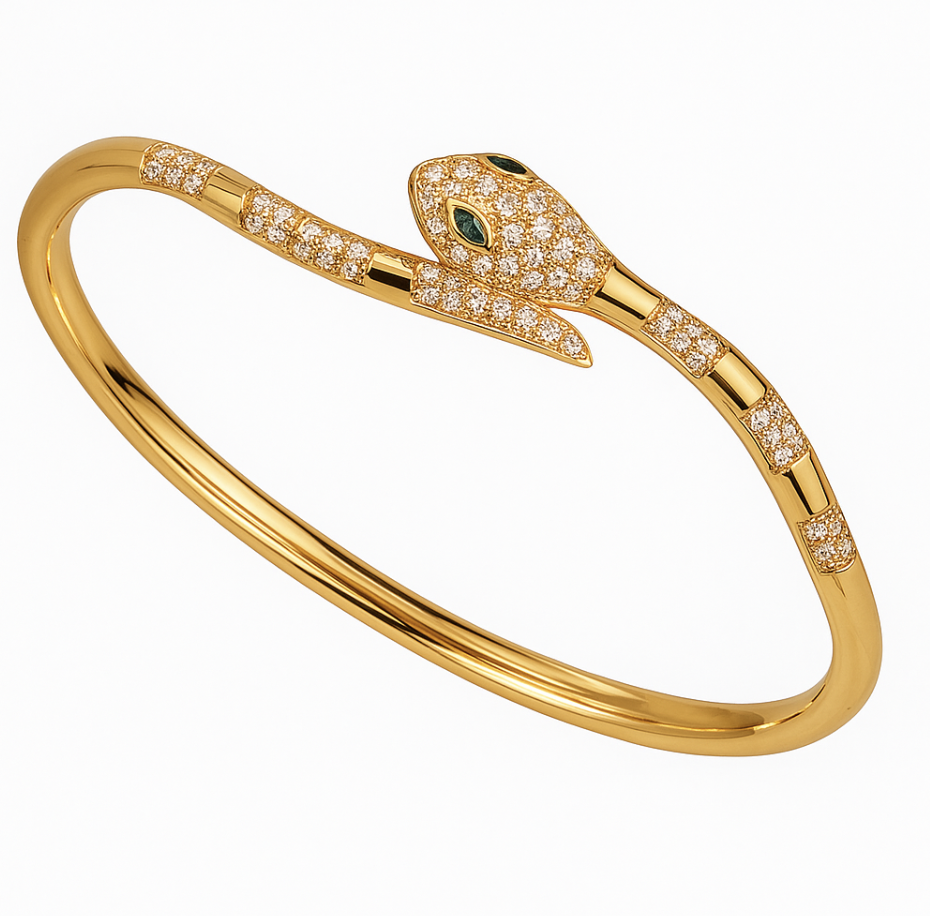 Bracelet Serpent doré
