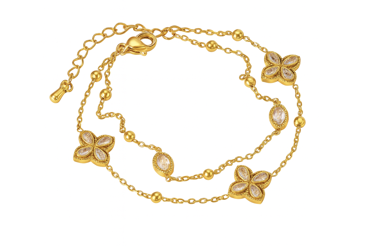 Bracelet Trèfles Élégance