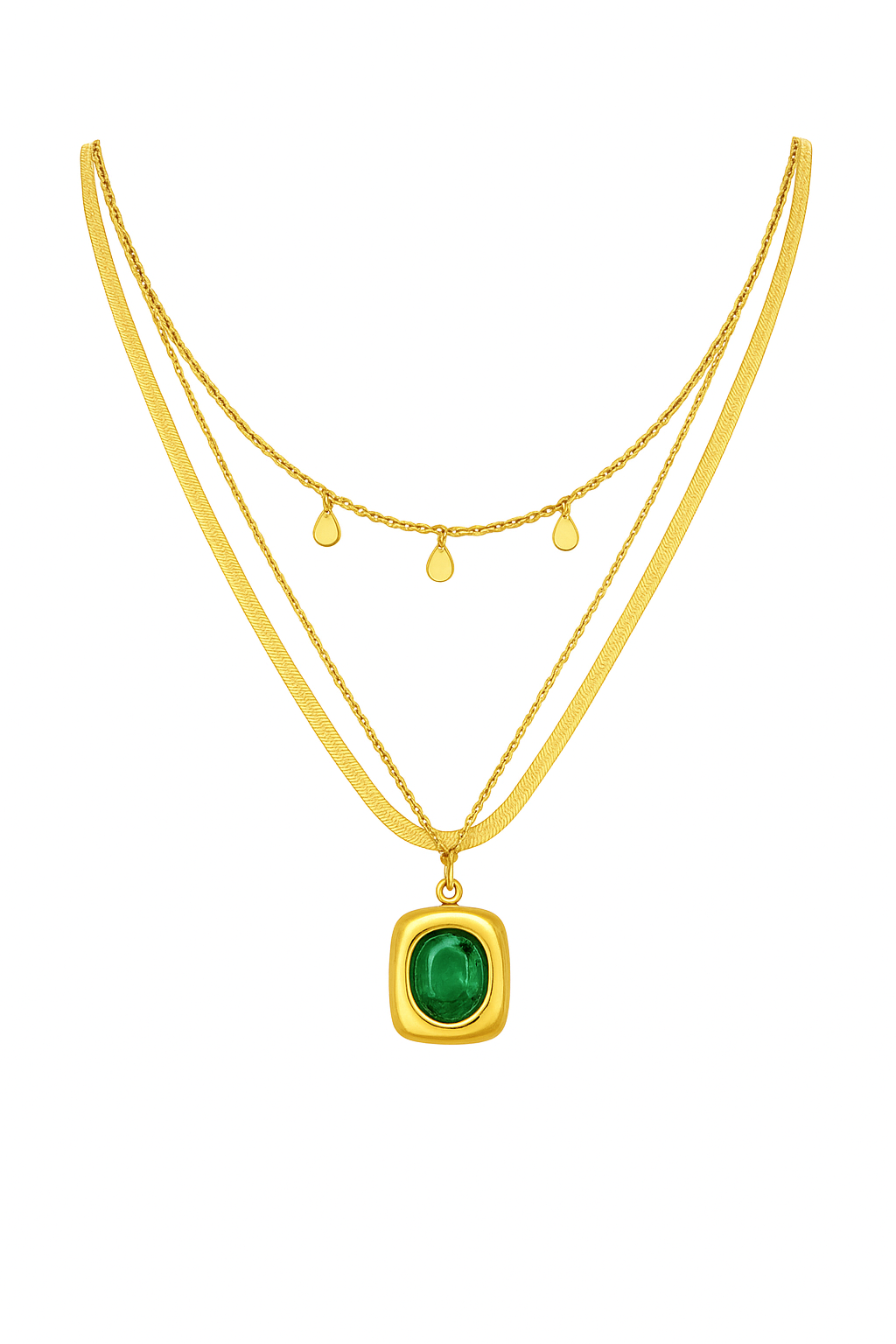 Collier Emeraude pharaonique